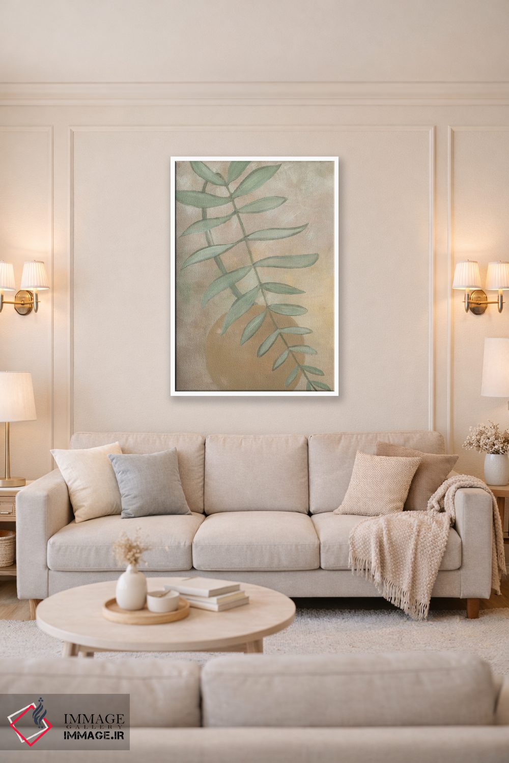 تابلو دکوراتیو گلدان سانگ با شاخه اثر بلرز بای ای آی - D4W