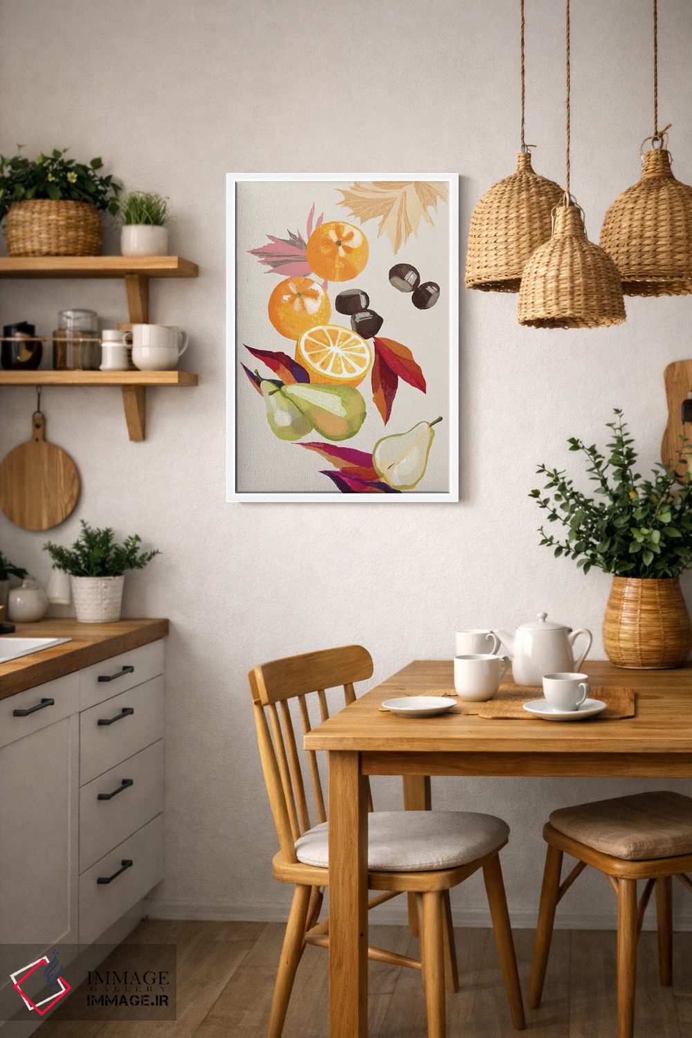 تابلو دکوراتیو طبیعت بی جان پاییزی هاروی اثر بلرز بای ای آی - D4W