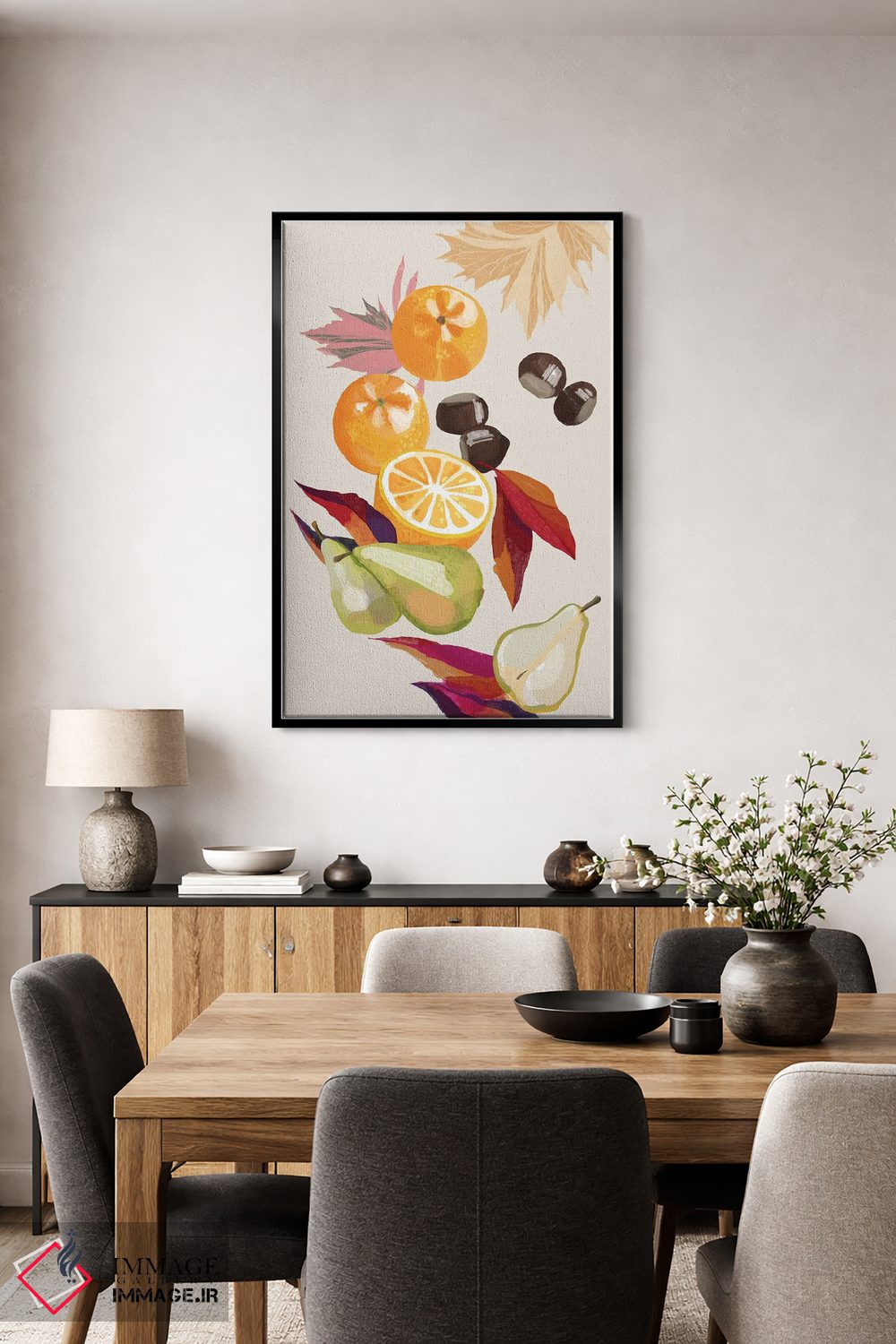 تابلو دکوراتیو طبیعت بی جان پاییزی هاروی اثر بلرز بای ای آی - D6B
