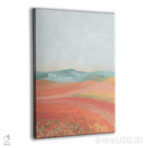 تابلو مدرن منظره مرجانی رمی اثر بلرز بای ای آی - نمای پرسپکتیو محصول