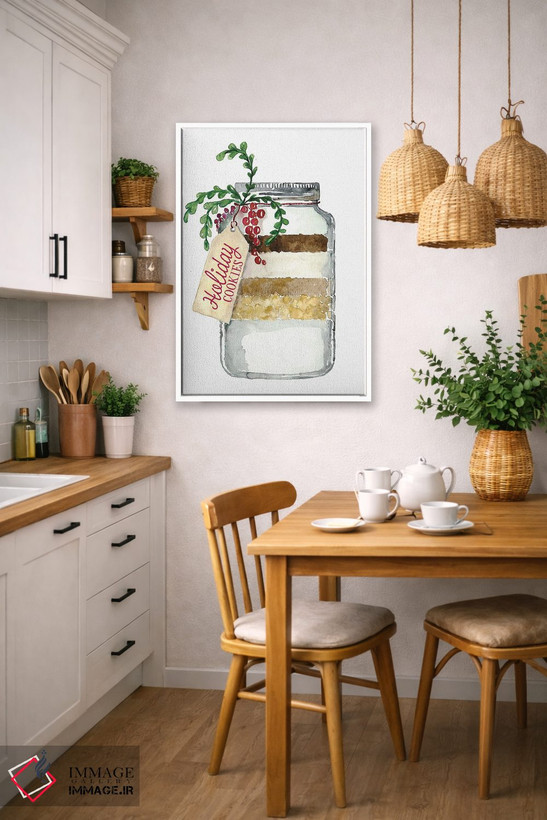 تابلو دکوراتیو کلوچه های تعطیلات در شیشه اثر بلرز بای ای آی - D6W