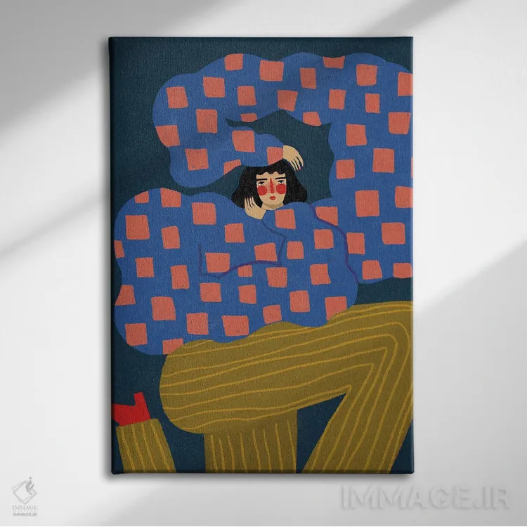 تابلو دکوراتیو ژست بگیر اثر رنه مل یا - نمای روبهرو روی دیوار