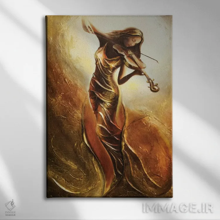 تابلو دکوراتیو گل های زندگی اثر راین - نمای روبهرو روی دیوار