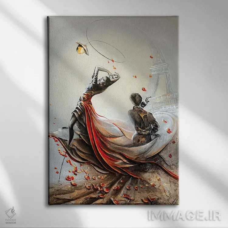 تابلو دکوراتیو تانگو در پاریس اثر راین - نمای روبهرو روی دیوار
