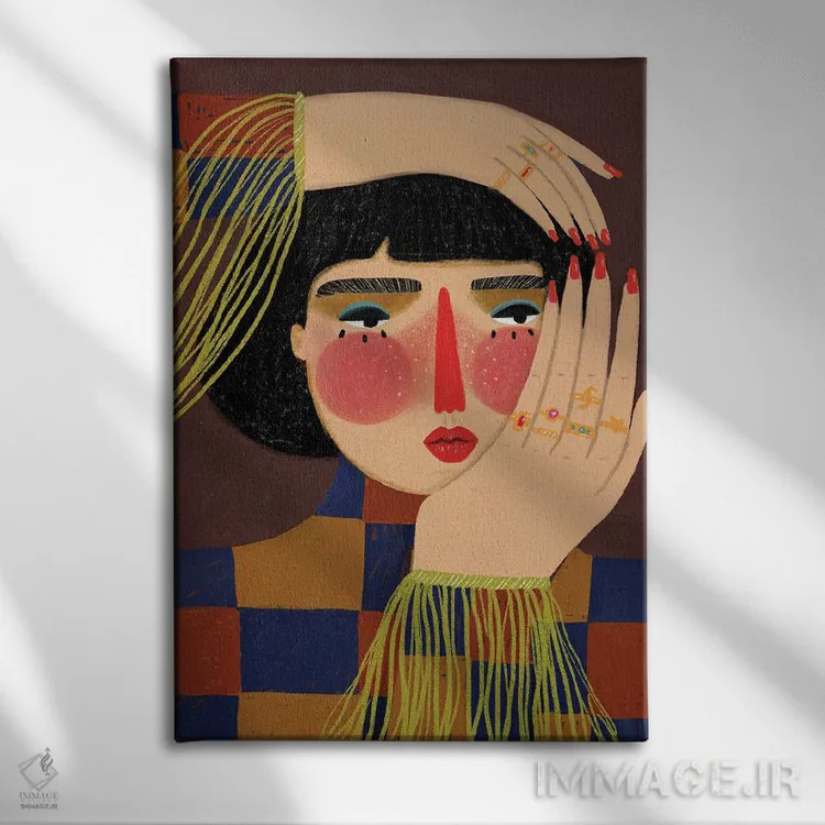 تابلو دکوراتیو پاندروسا اثر رنه مل یا - نمای روبهرو روی دیوار