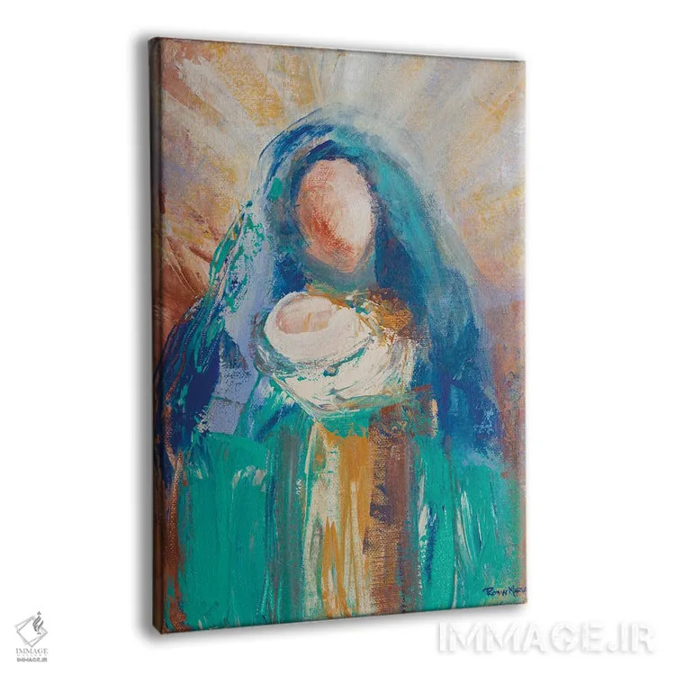 تابلو دکوراتیو مادر و کودک II اثر رابین ماریا - نمای پرسپکتیو محصول