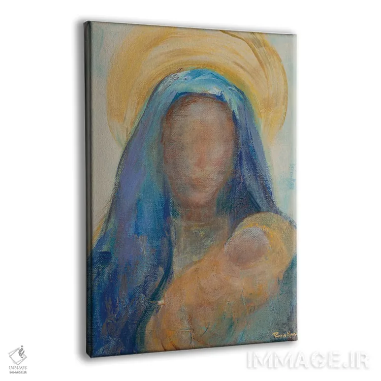 تابلو دکوراتیو مادر و کودک I اثر رابین ماریا - نمای پرسپکتیو محصول