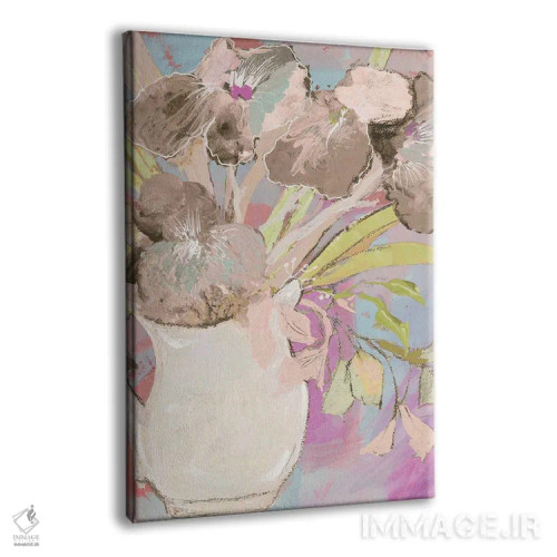 تابلو دکوراتیو گلدان تابستانی اثر رابین ماریا - نمای پرسپکتیو محصول