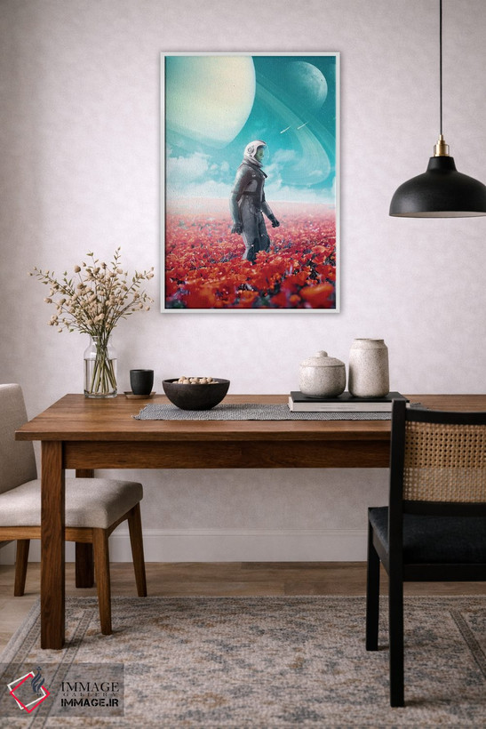 تابلو دکوراتیو مرز رنگارنگ اثر روویم نوگا - D3W