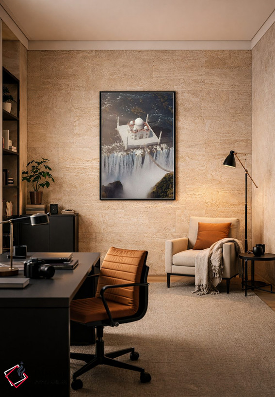 تابلو دکوراتیو آبشار تاج محل اثر روویم نوگا - D6B
