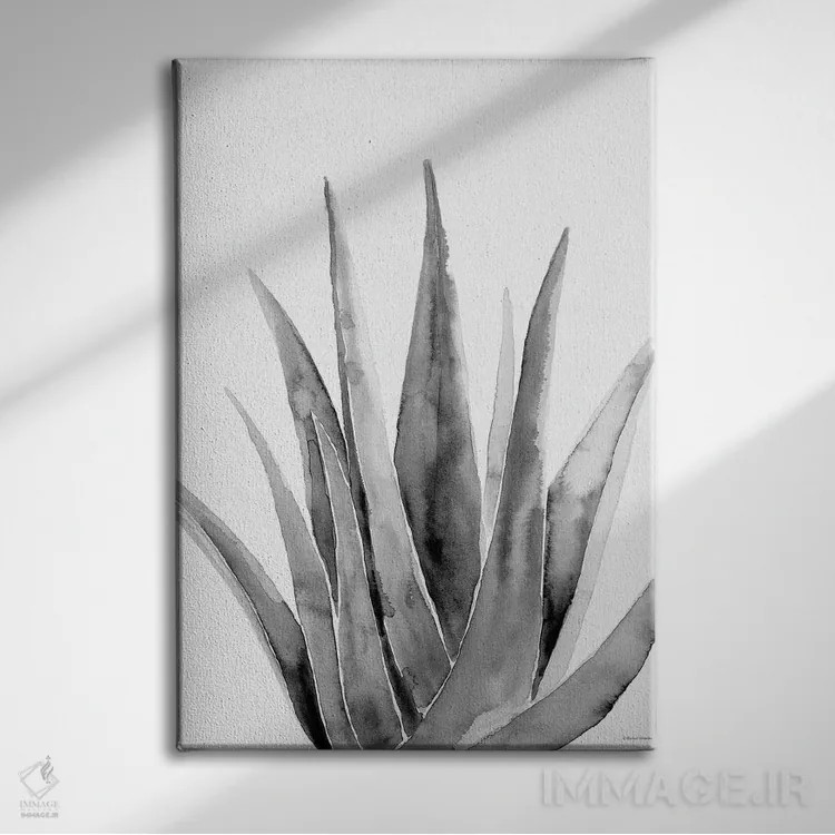 تابلو مینیمال گیاه ارگانیک II اثر ریچل نیمان - نمای روبهرو روی دیوار