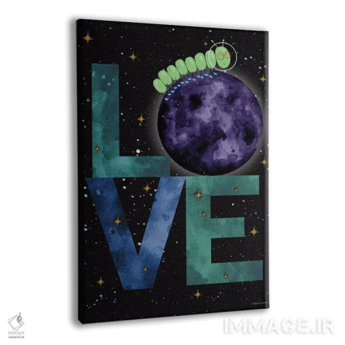 تابلو دکوراتیو ماجراجویی کرم ابریشم II اثر ریچل نیمان - نمای پرسپکتیو محصول