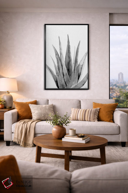 تابلو مینیمال گیاه ارگانیک II اثر ریچل نیمان - D2B