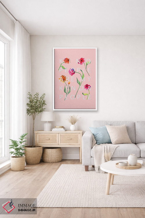 تابلو دکوراتیو آدم های مهربان اثر ریچل نیمان - D1W