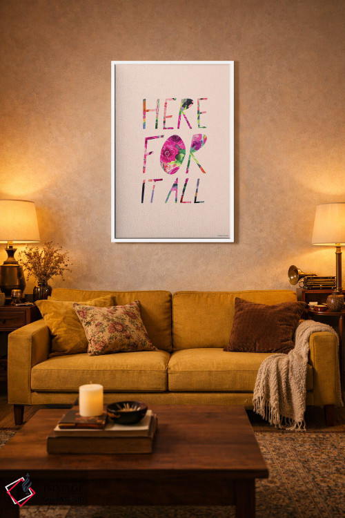 تابلو دکوراتیو برای همه چیز اینجا هستم II اثر ریچل نیمان - D4W
