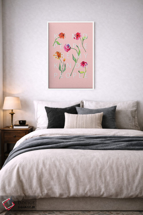 تابلو دکوراتیو آدم های مهربان اثر ریچل نیمان - D6W