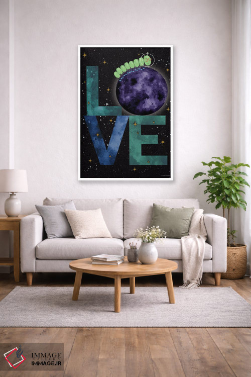 تابلو دکوراتیو ماجراجویی کرم ابریشم II اثر ریچل نیمان - D1W