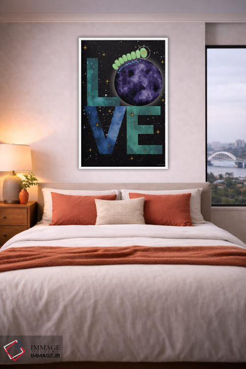 تابلو دکوراتیو ماجراجویی کرم ابریشم II اثر ریچل نیمان - D3W