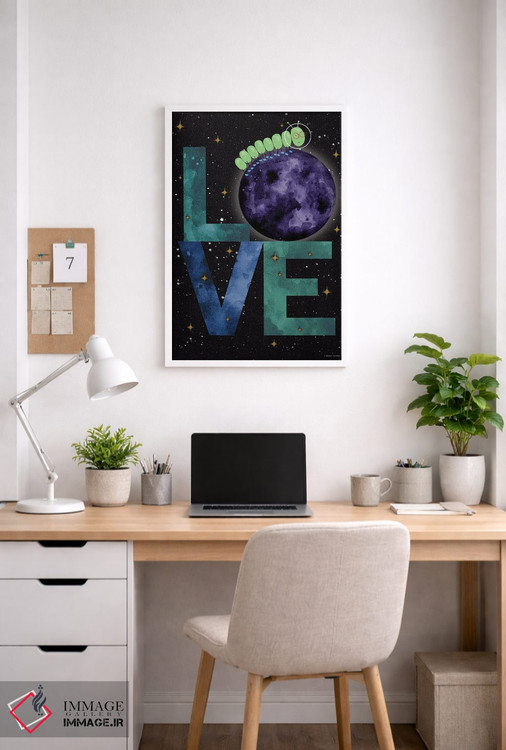 تابلو دکوراتیو ماجراجویی کرم ابریشم II اثر ریچل نیمان - D4W