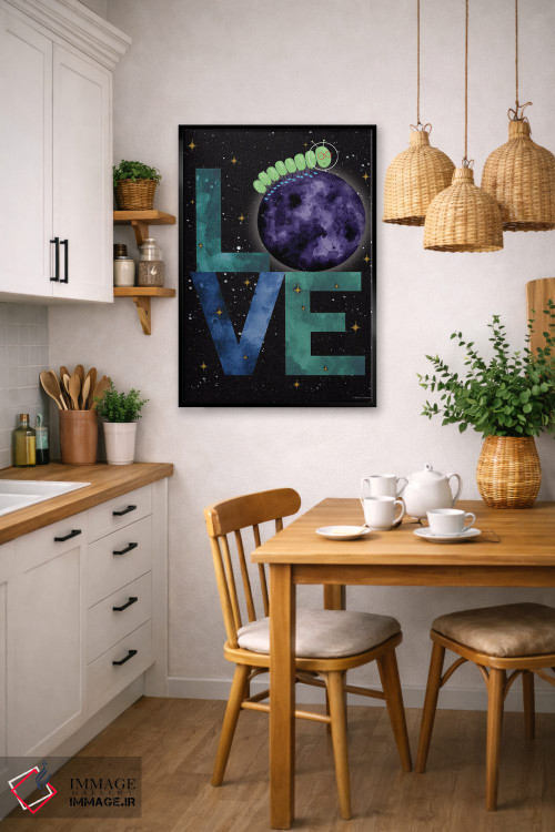 تابلو دکوراتیو ماجراجویی کرم ابریشم II اثر ریچل نیمان - D6B