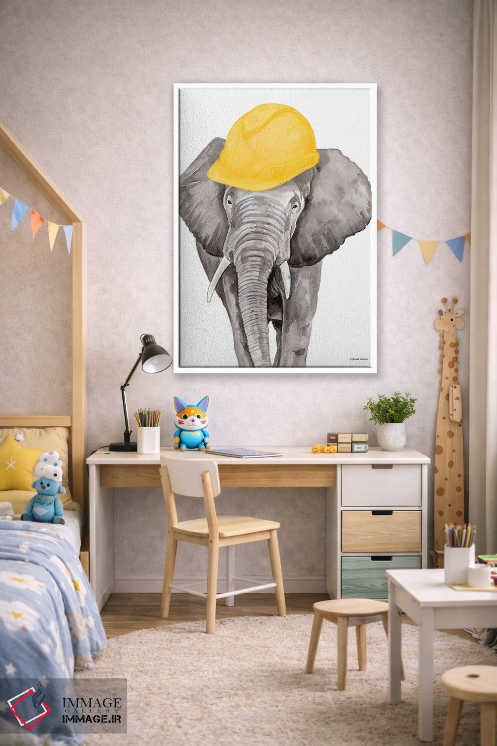 تابلو دکوراتیو فیل معمار اثر ریچل نیمان - D1W