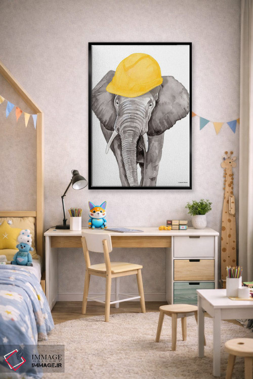 تابلو دکوراتیو فیل معمار اثر ریچل نیمان - D2B