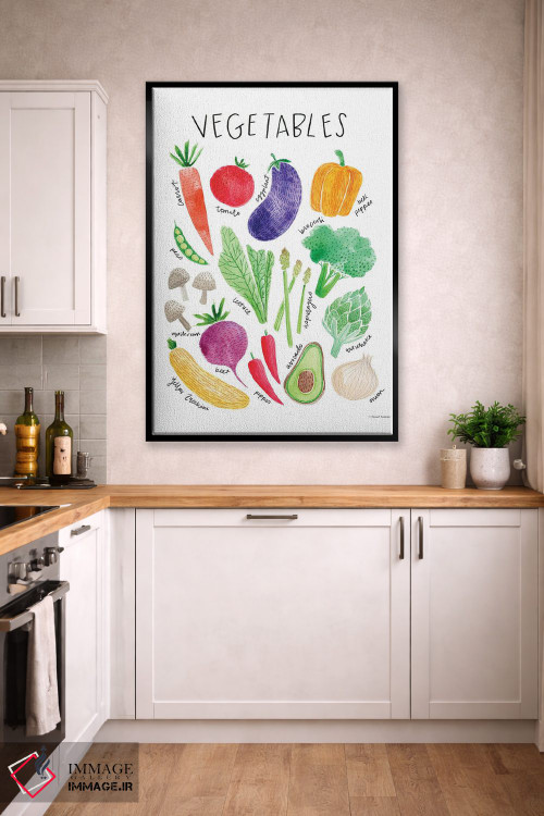 تابلو دکوراتیو سبزیجات اثر ریچل نیمان - D2B