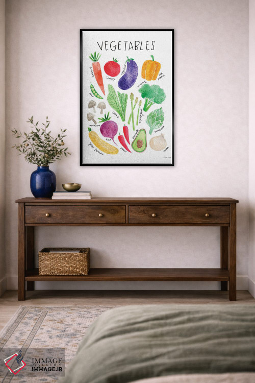 تابلو دکوراتیو سبزیجات اثر ریچل نیمان - D5B