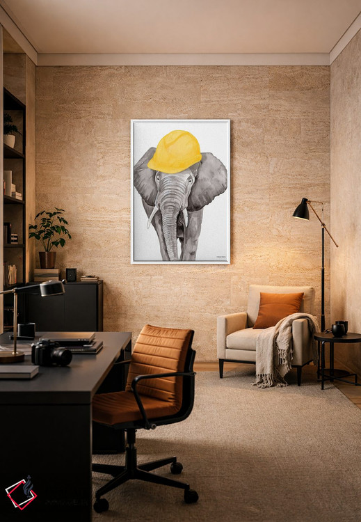 تابلو دکوراتیو فیل معمار اثر ریچل نیمان - D5W