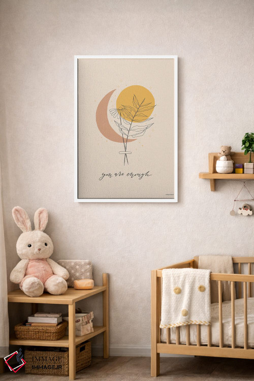 تابلو مینیمال تو کافی هستی اثر ریچل نیمان - D3W