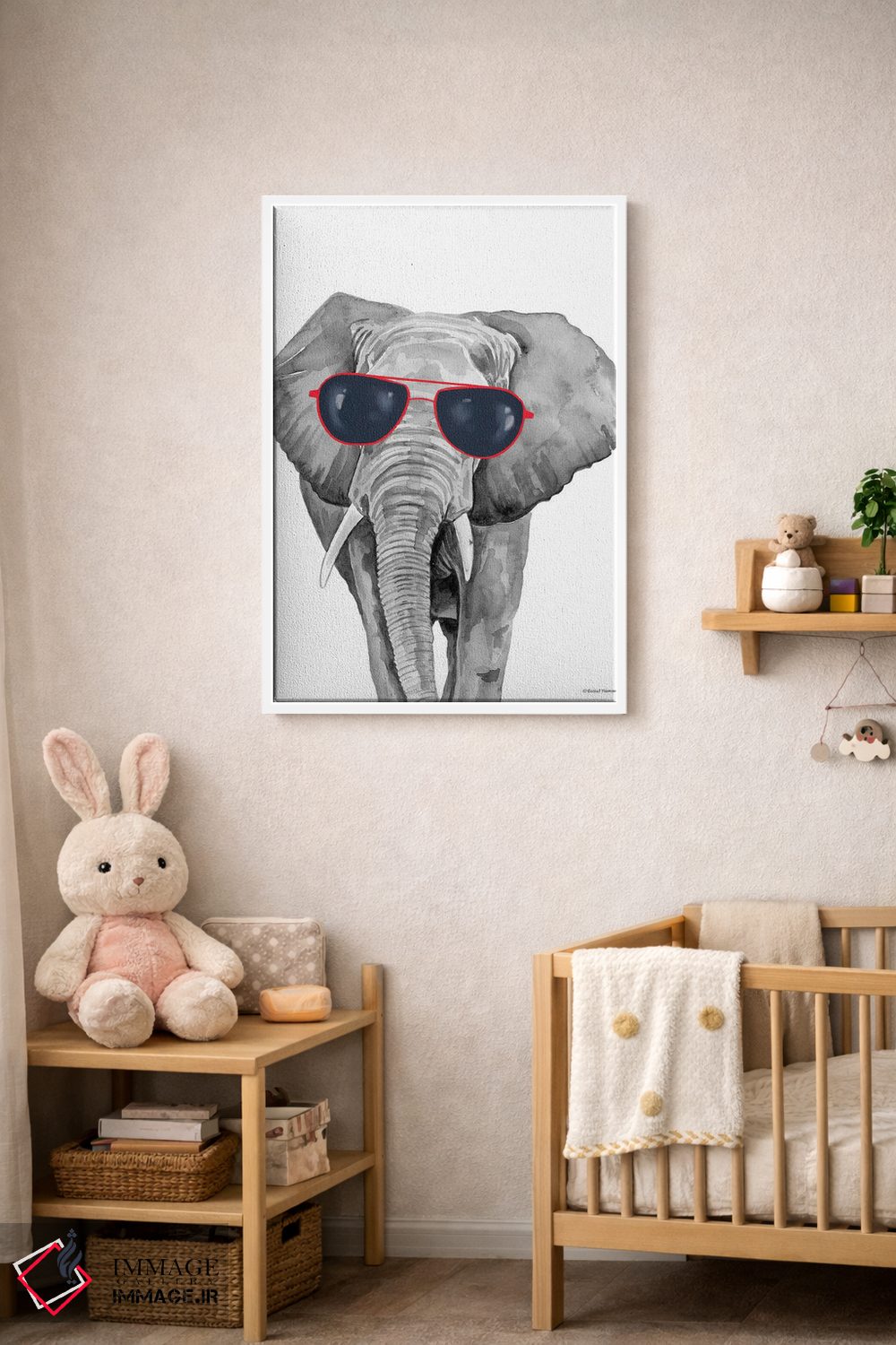 تابلو دکوراتیو فیل خوش تیپ اثر ریچل نیمان - D3W