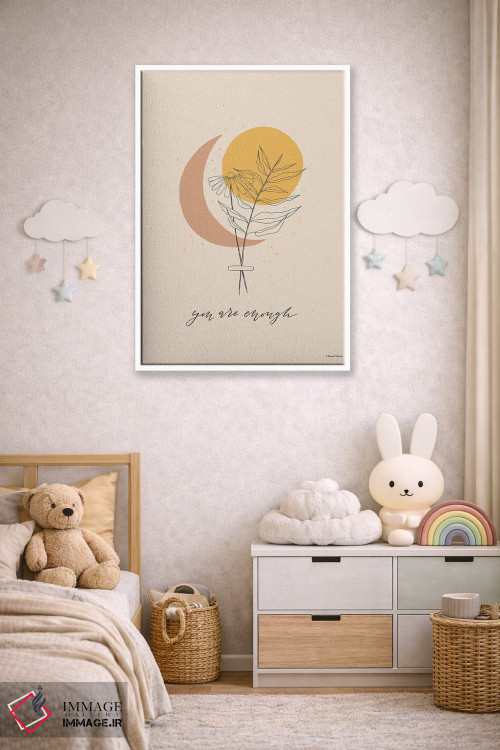 تابلو مینیمال تو کافی هستی اثر ریچل نیمان - D4W