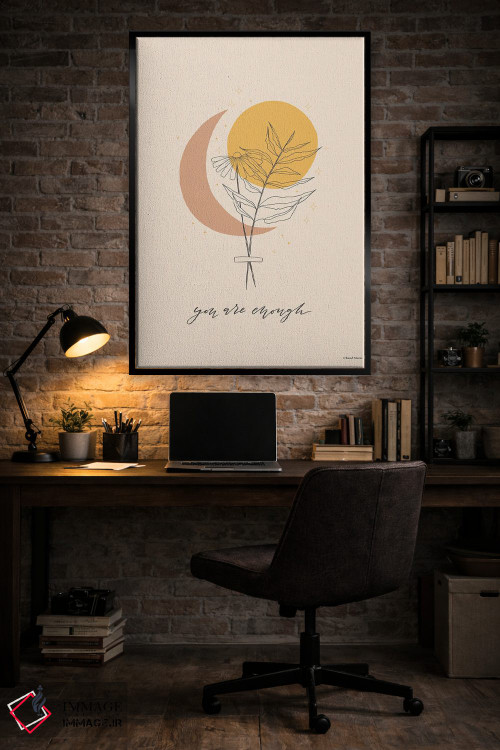 تابلو مینیمال تو کافی هستی اثر ریچل نیمان - D6B