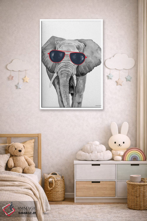 تابلو دکوراتیو فیل خوش تیپ اثر ریچل نیمان - D4W