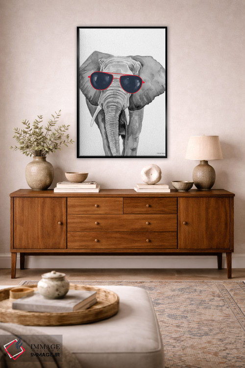 تابلو دکوراتیو فیل خوش تیپ اثر ریچل نیمان - D5B