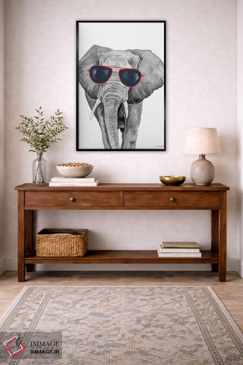 تابلو دکوراتیو فیل خوش تیپ اثر ریچل نیمان - D6B