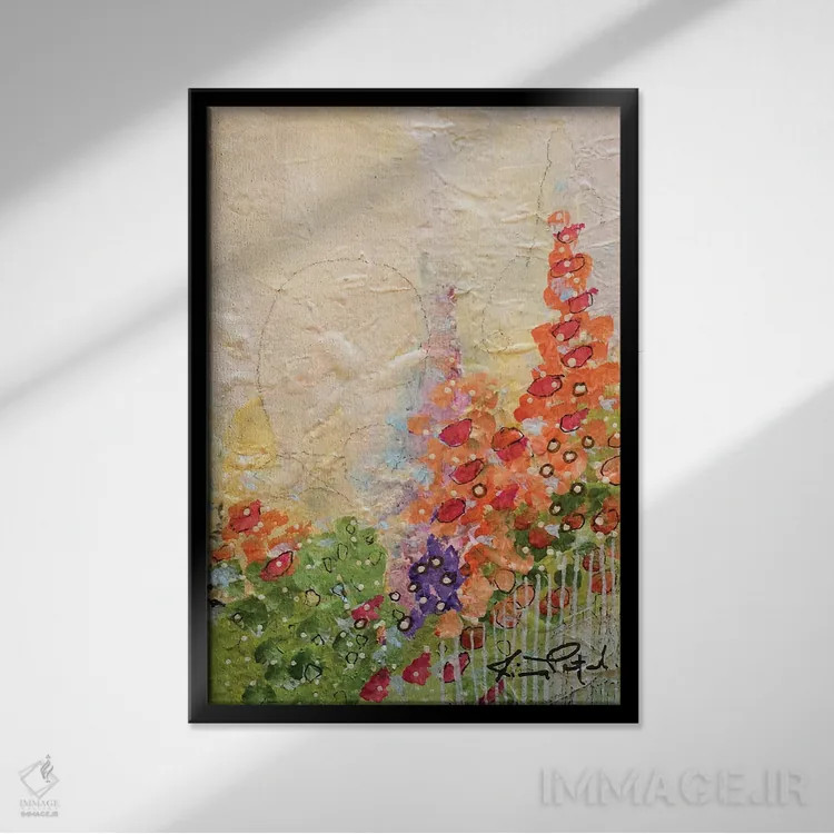 تابلو دکوراتیو رویای تابستانی شماره ۱۱۶ اثر رینا پتل - نمای قابدار مشکی