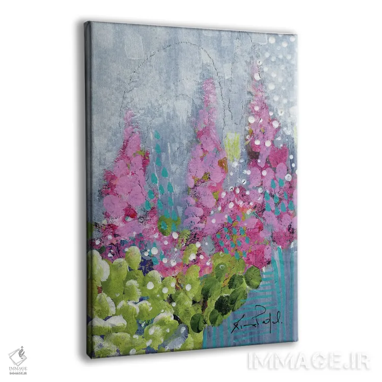 تابلو انتزاعی رویای تابستانی شماره ۱۲ اثر رینا پتل - نمای پرسپکتیو محصول
