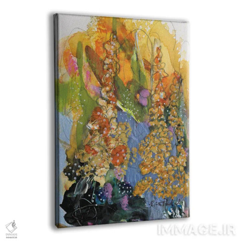 تابلو انتزاعی رویای تابستانی شماره ۹ اثر رینا پتل - نمای پرسپکتیو محصول