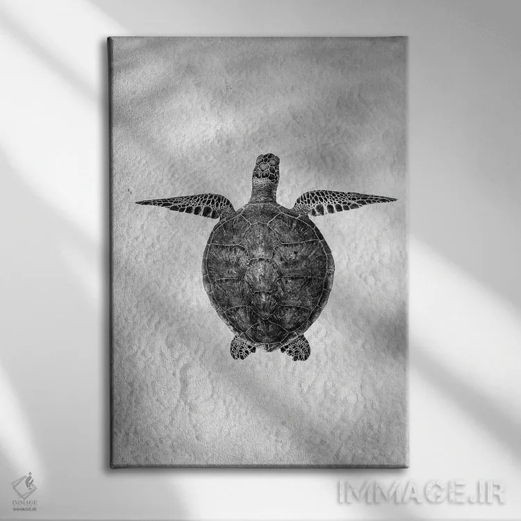 تابلو دکوراتیو حالت عمودی فرشته وار اثر جردن رابینز - نمای روبهرو روی دیوار