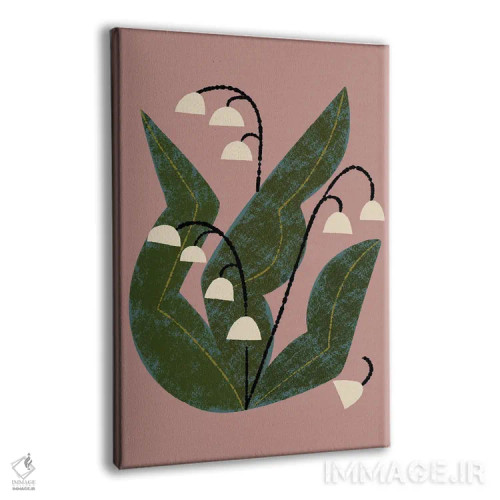 تابلو مدرن گل موگه اثر رنیا ال. تول - نمای پرسپکتیو محصول