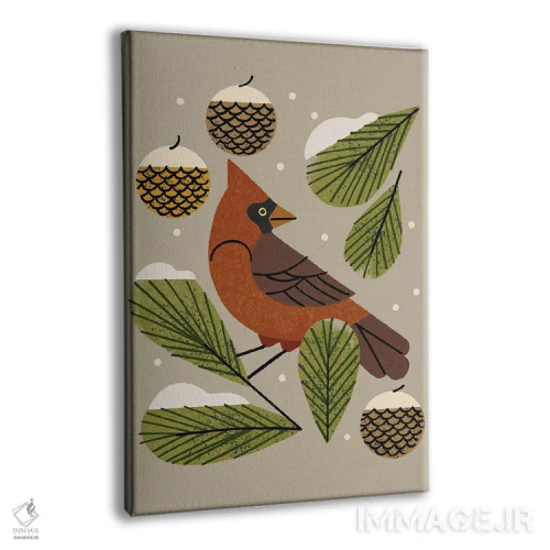 تابلو مدرن کارباورال زمستانی اثر رنیا ال. تول - نمای پرسپکتیو محصول