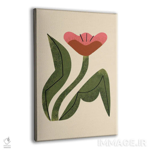 تابلو مدرن گل بزرگ شماره دو اثر رنیا ال. تول - نمای پرسپکتیو محصول