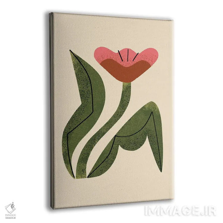 تابلو مدرن گل بزرگ شماره دو اثر رنیا ال. تول - نمای پرسپکتیو محصول