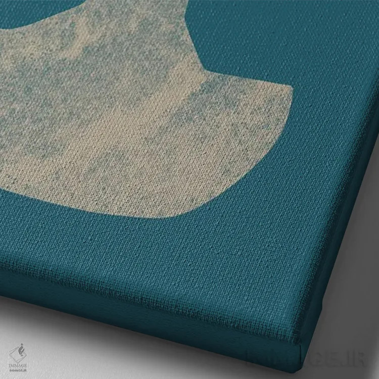 تابلو مدرن طبیعت بی جان دسته گل اثر رنیا ال. تول - نمای نزدیک بافت بوم