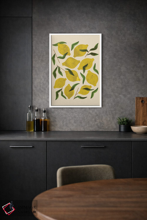 تابلو مدرن نه عدد لیمو اثر رنیا ال. تول - D1W