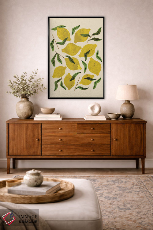 تابلو مدرن نه عدد لیمو اثر رنیا ال. تول - D3B