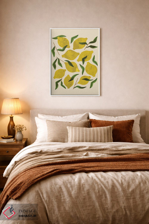 تابلو مدرن نه عدد لیمو اثر رنیا ال. تول - D4W