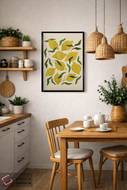 تابلو مدرن نه عدد لیمو اثر رنیا ال. تول - D5B
