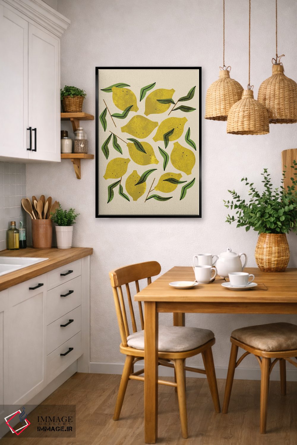 تابلو مدرن نه عدد لیمو اثر رنیا ال. تول - D6B